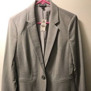 Express light grey blazer, brand new, tag still on